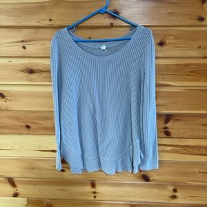 long sleeve with open back